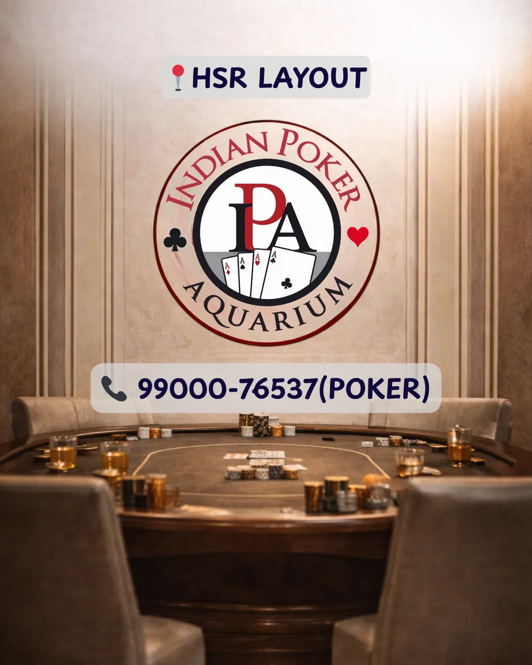 Indian Poker Aquarium poker room in Bangalore